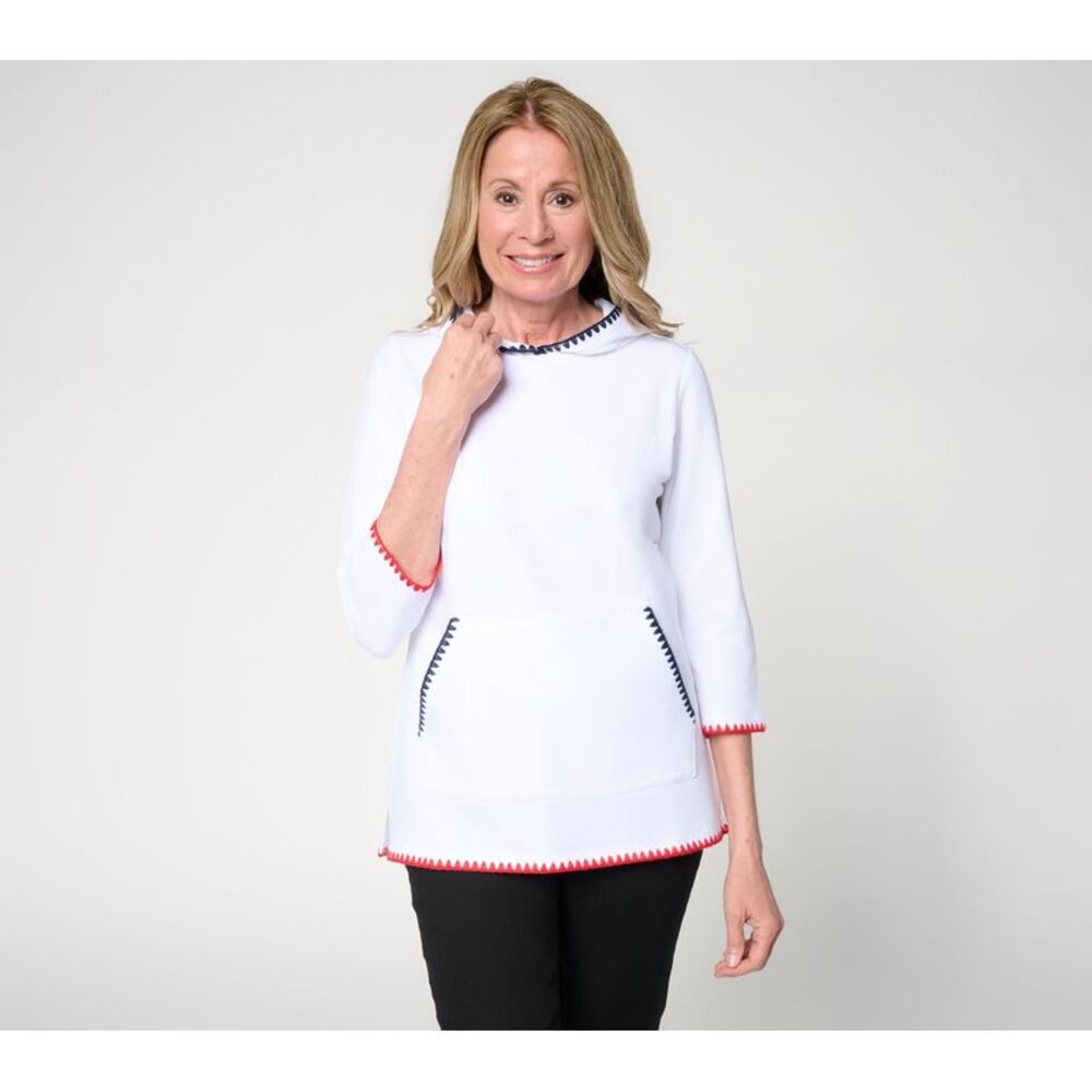 Belle by Kim Gravel Women's Top Sz XS Make Your Selection: Liberty White A726328